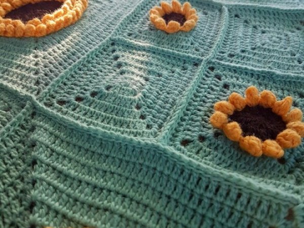 Baby blanket "Sunflowers" 3