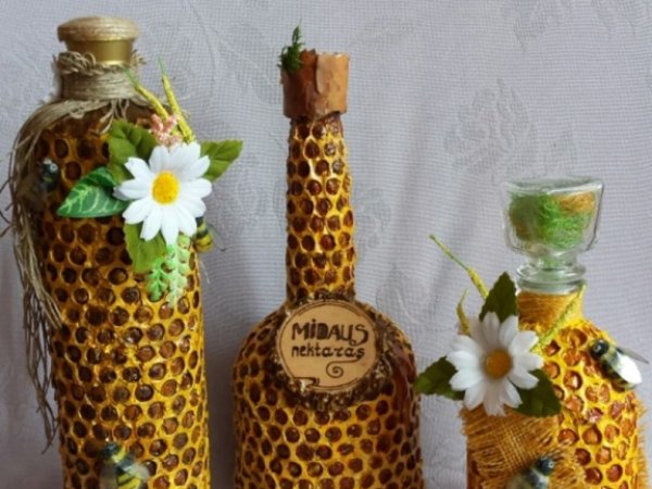 Buteliukai LIETUVIŠKAM MIDUI  supilti :) - Glassware