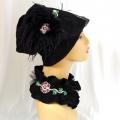 Felted sett hat and collar "Roses" - Kits - felting