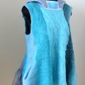 Felted tunik "Blue sky" - Blouses & jackets - felting