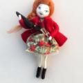 Girl with umbrella (brooch doll) - Accessory - making