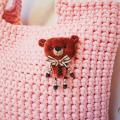 Little bear - Crochet big market handbag - Handbags & wallets - needlework