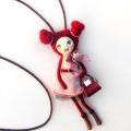 Little girl pendant necklace - Accessory - making