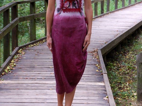 Velta suknelė "Fancy bordo" 2
