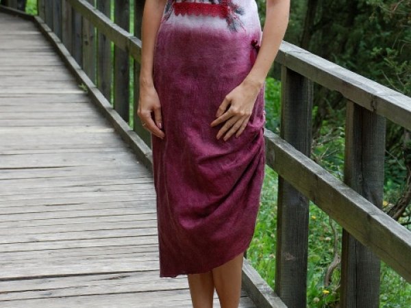 Velta suknelė "Fancy bordo" 1