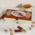 Wooden tea box "Tea time" - Decoupage - making