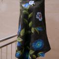 Shawl  BLUE FLOWERS  - Scarves & shawls - felting