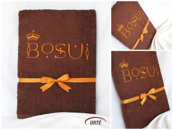 Dovana pačiam geriausiam Bosui - siuvinėtas rankšluostis 3