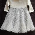 Babtism christening dress  - Baptism clothes - knitwork