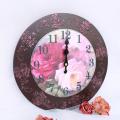 Large Wall Clock "Roses" - Decoupage - making