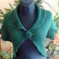 Green mohair shrug  - Blouses & jackets - knitwork