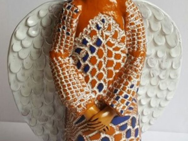 Keramikos angelas Laukimas - Ceramics