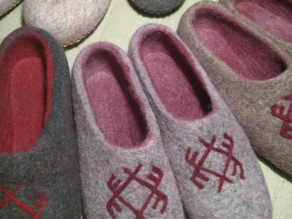 veltos šlepetės'' pilkutės'' - Shoes & slippers