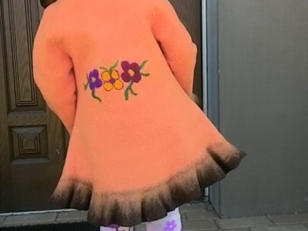 Coat for girl "Autumn snail" 2