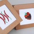 Kitchen Towel - chilly peppers - Needlework - sewing