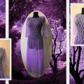  Dress ,,Purple mirage" - Dresses - knitwork