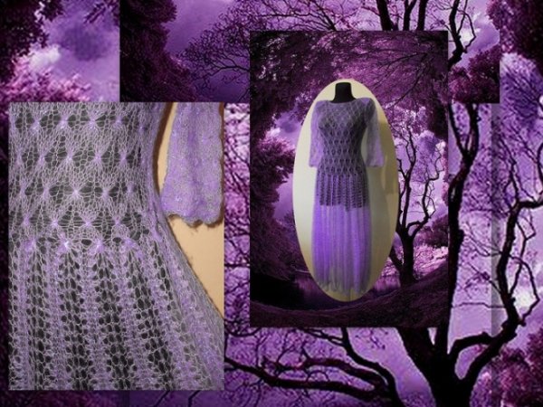  Dress ,,Purple mirage" 3