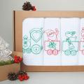 Kitchen Towel - Christmas train - Needlework - sewing