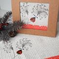 Linen kitchen towel with ladybird - Needlework - sewing
