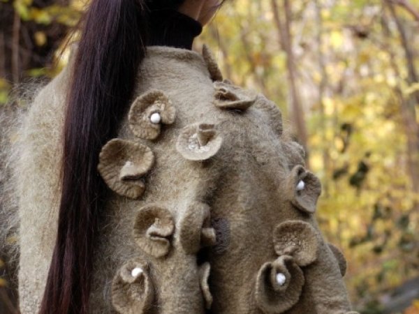 Veltas paltas "Rudens spalva" - Jackets & coats