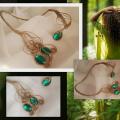 Kolje ,,Summer greenery " - Accessory - making