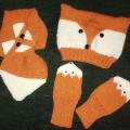 Foxie set of hat, scarf and mittens - Hats - knitwork