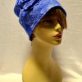 Felted hat "Blue Rose". - Hats - felting