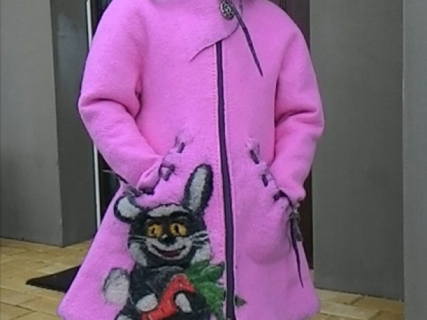 Veltas paltukas mergaitei "Zuikis Puikis" - Jackets & coats