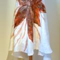 Felted shawl "Fire flower" - Wraps & cloaks - felting