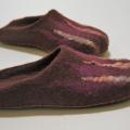 Felted shoes-slippers for women. Handmade home slippers. 100% natural wool.  - Shoes & slippers - felting