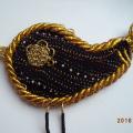 broosh Golden bird - Brooches - making