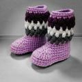 Crochet Baby Booties - Shoes - needlework