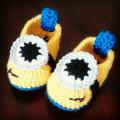 Crochet Baby Boots ''Minions'' - Shoes - needlework