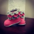 Crochet Baby Boots - Shoes - needlework