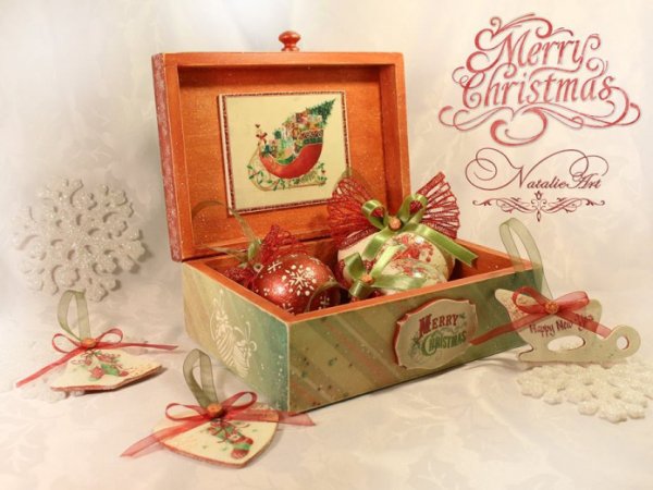 Kalėdinis rinkinukas - Decoupage