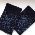Wristlets " Blue star" - Wristlets - knitwork