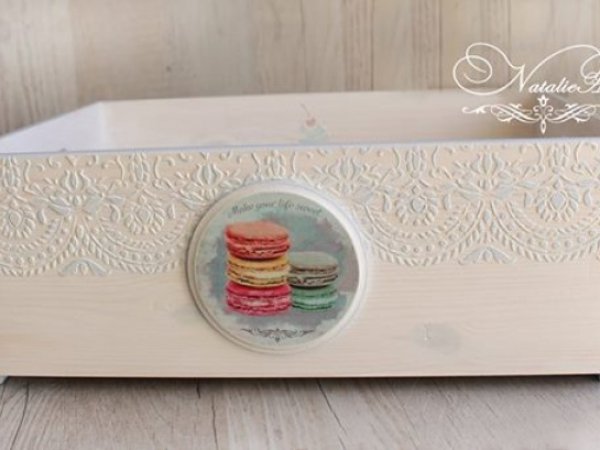 Medinė daiktadėžė - Decoupage