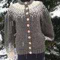 Wool cardigan "Winter Fantasy" - Sweaters & jackets - knitwork
