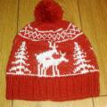 Hand knitted hat "Fornicating Deer" - Hats - knitwork