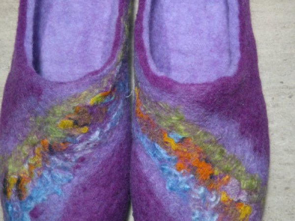 Veltos šlepetės ''Violetines'' - Shoes & slippers