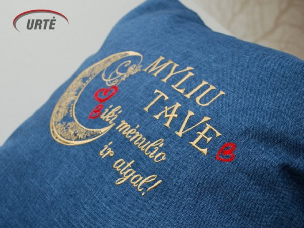 Dekoratyvinė pagalvėlė "Iki mėlunio ir atgal" 3