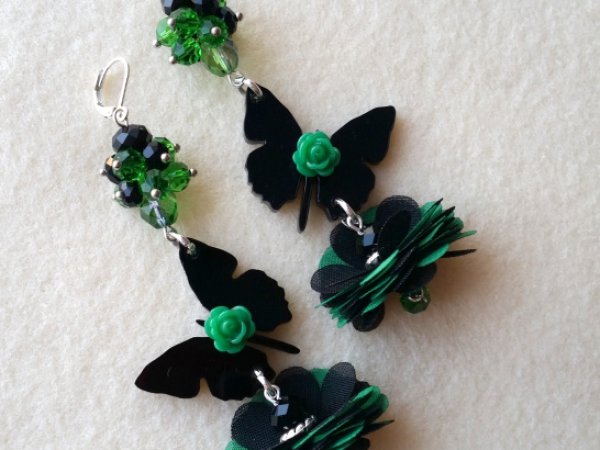 auskarai su drugeliais 6 - Earrings