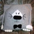 Knitted pillow Cat - Pillows - knitwork