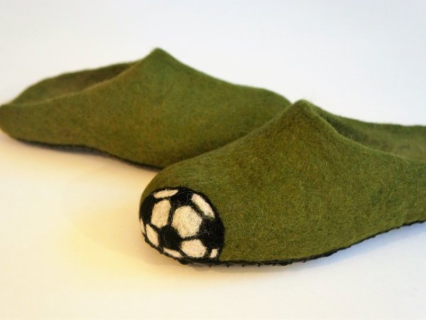 Veltos tapkutės  "Futbolistui" - Shoes & slippers