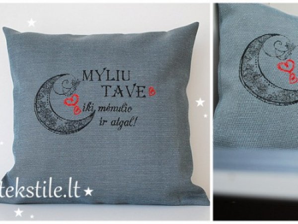 Dekoratyvinė pagalvėlė "Myliu Tave" 3