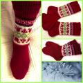 Socks - Tulips winter - Socks - knitwork