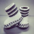 Crochet Baby Boots 8 - Shoes - needlework