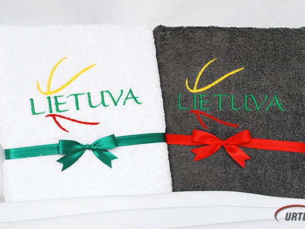 Lietuva - Krepšinio šalis! Siuvinėtas rankšluostis 1