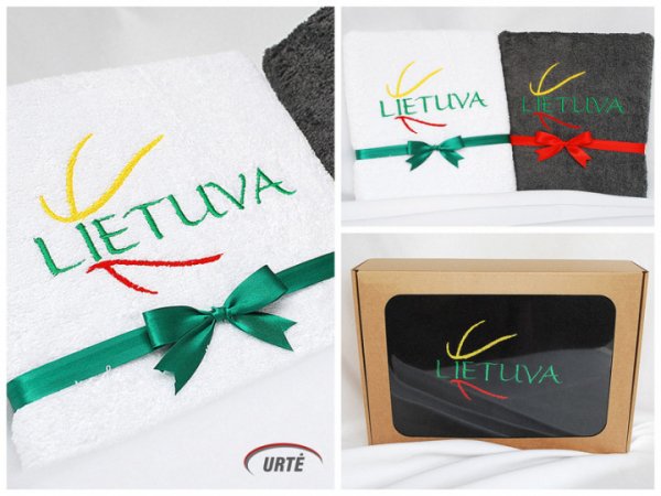 Lietuva - Krepšinio šalis! Siuvinėtas rankšluostis 2