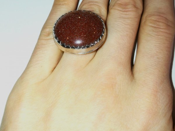 Ring with sun stone 2